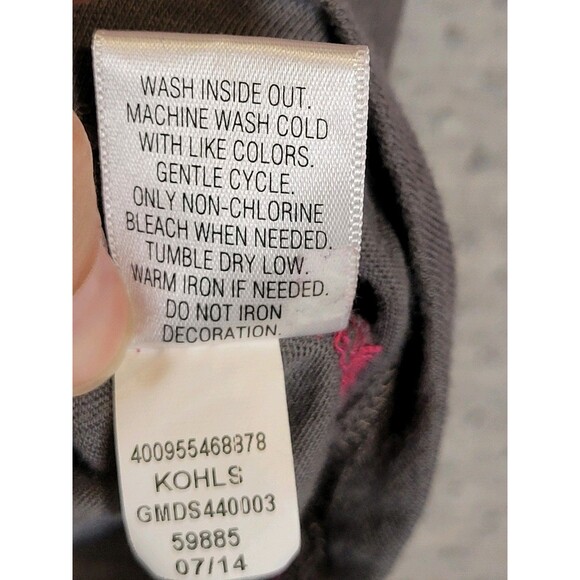 Mudd 3/4 Sleeve Raglan T-shirt Girls 16 Colorful Butterfly Rhinestone Print - Picture 8 of 8